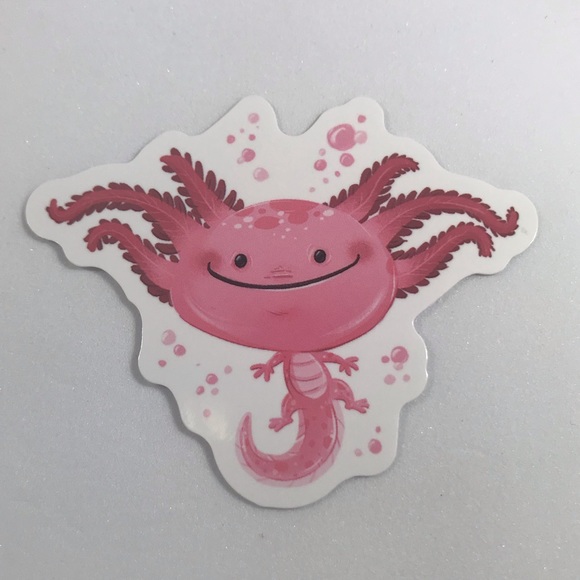 Funky Axolotl Crazy Trending WaterProof Single Decor Accent Sticker ✨HP✨ - Picture 2 of 3